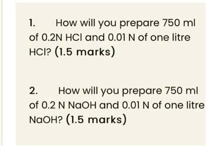 How can we prepare 2n HCl?