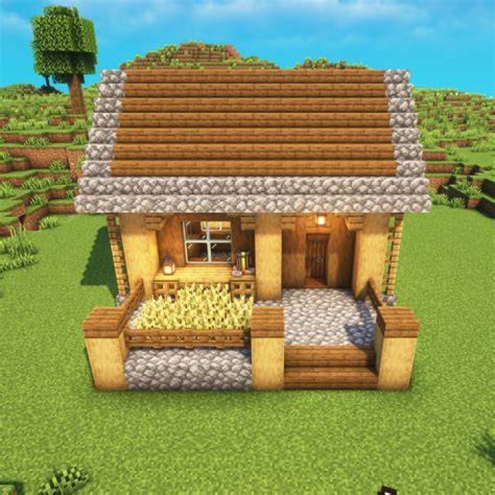 How do you make a small wooden house in Minecraft?