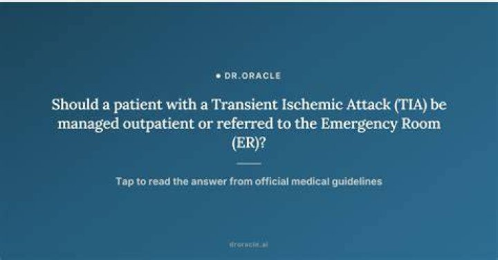 Is Tia an emergency? | ContextResponse.com