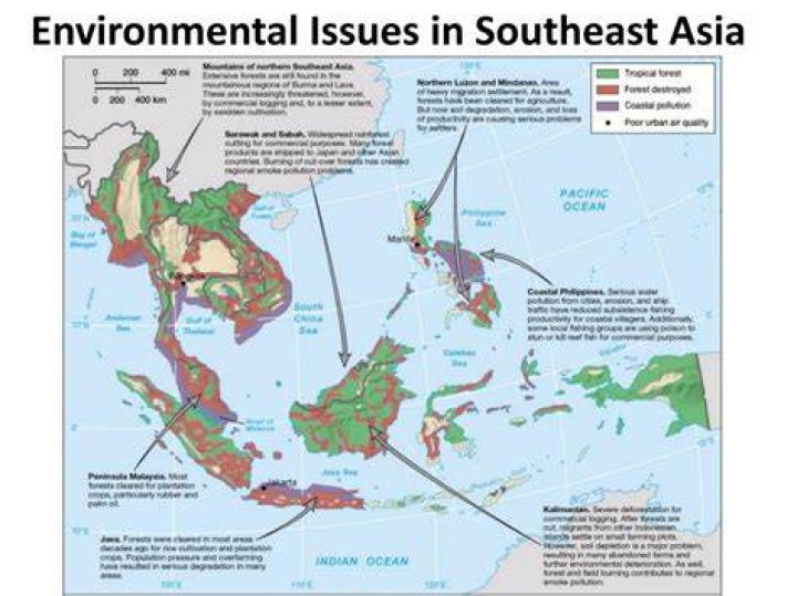 What are the environmental issues in Southeast Asia?