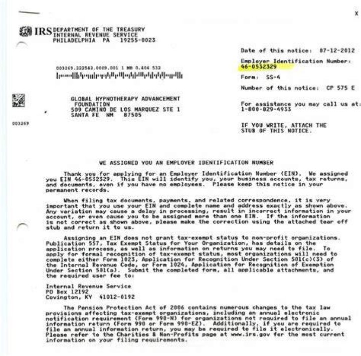 What is an EIN certificate?
