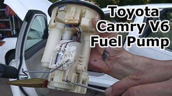 Where is the fuel pump located on a 2007 Toyota Camry?