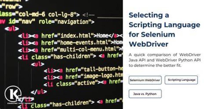 Which scripting language is used in selenium?