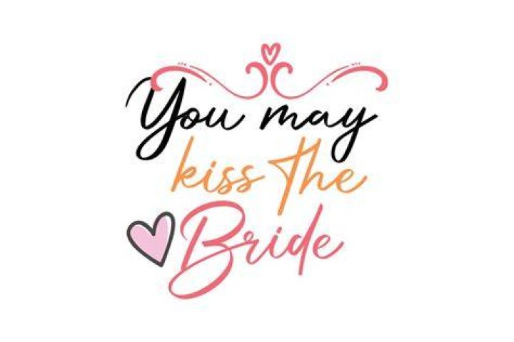 Who says you may kiss the bride?